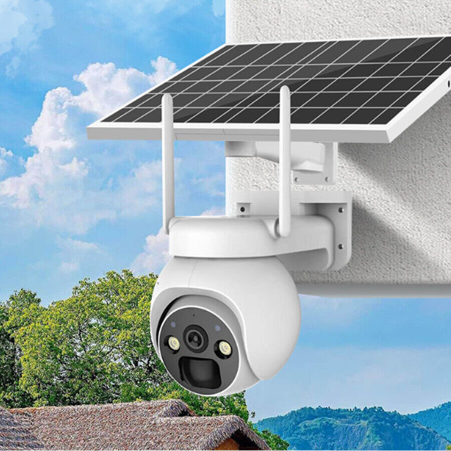Wireless Solar Security Camera Wifi Solar Panel Powered PIR CCTV Voice Infrared